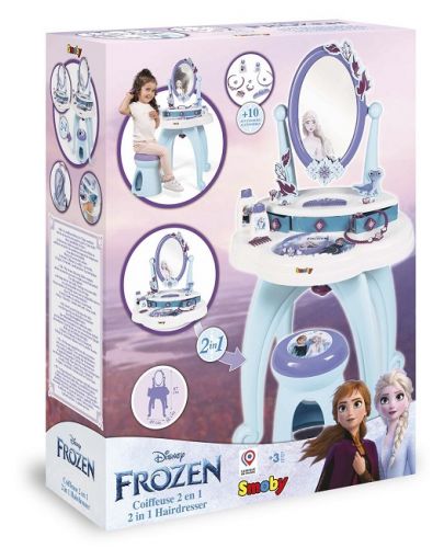 Тоалетка за разкрасяване Smoby - Frozen, 2 в1  - 2