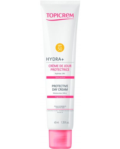 Topicrem Hydra+ Фотозащитен крем за лице, SPF 50, 40 ml - 1