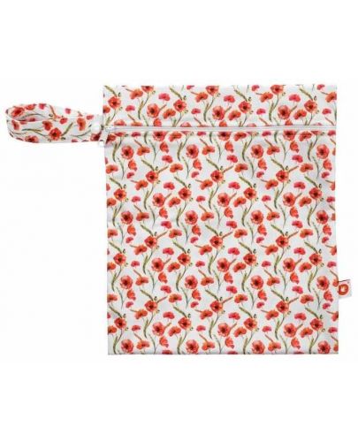 Торба за мокри дрехи Xkko - Red Poppies, 25 x 30 cm - 1
