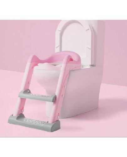 Тоалетна седалка със стълба Chipolino Типи - Розова - 2