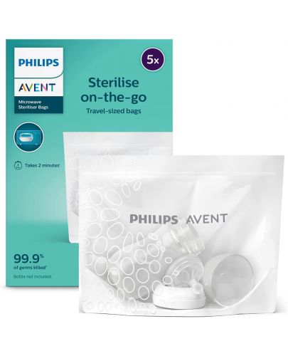 Торбички за микровълнова стерилизация Philips Avent - 5 броя - 1