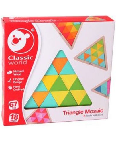 Дървена мозайка Classic World - Триъгълник - 3