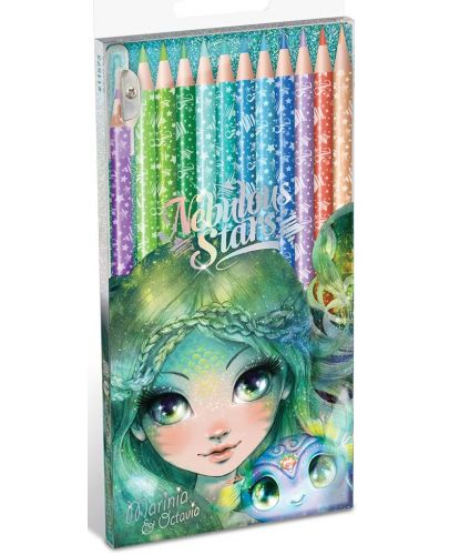 Цветни моливи Nebulous Stars - Принцеса Мариния, 12 броя - 1