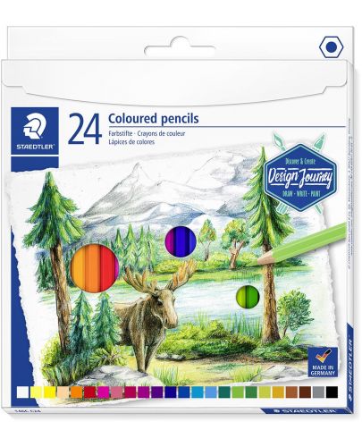 Цветни моливи Staedtler Design Journey - 24 цвята - 1