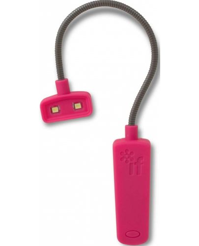 Цветна лампичка за книга IF - Compact, розова - 2