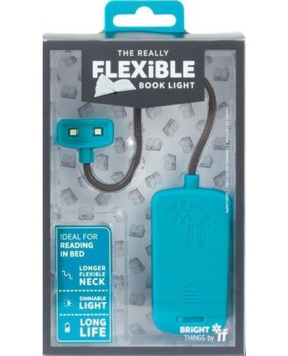 Цветна лампичка за книга IF - Flexible, тюркоаз - 1