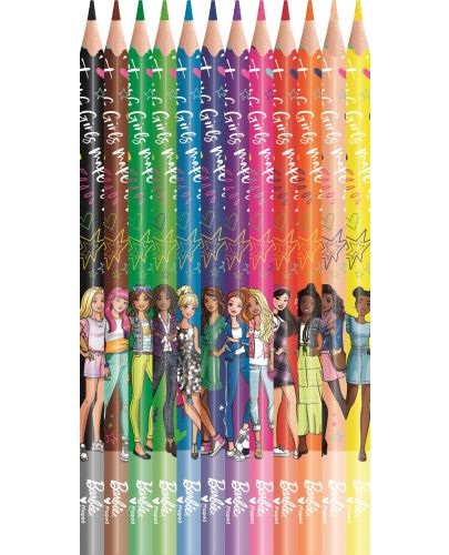 Цветни моливи Maped Barbie - 12 цвята - 2