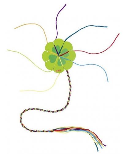 Цвете/детелинка за плетене на шнур Goki - 1