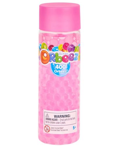 Туба с цветни топчета Orbeez - Розови, 400 броя - 1
