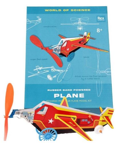 Творчески комплект Rex London - Направи си сам самолет с ластик - 1