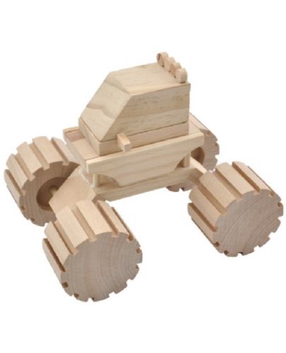 Творчески комплект Andreu toys - Дървен джип - 3