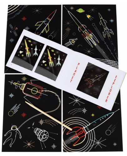 Творчески комплект Rex London - Скреч карти, космос - 3