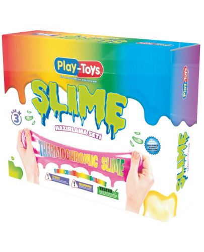 Творчески комплект Play-Toys - Направи си слайм, Thermochromic - 1