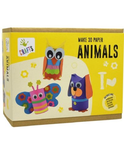 Творчески комплект Andreu toys - 3D животни от хартия - 1