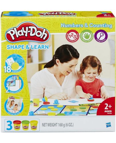Творчески комплект Hasbro Play-Doh Shape & Learn - Numbers & Counting - 1