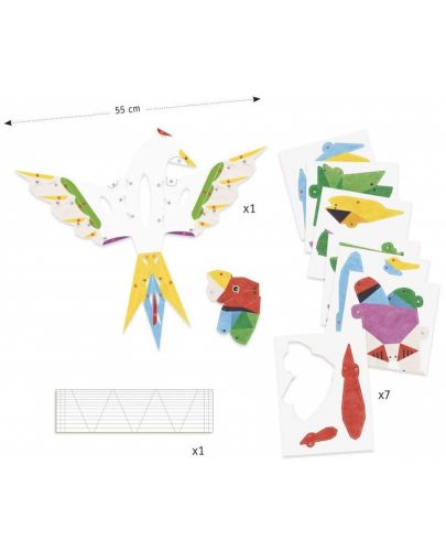 Творчески комплект Djeco Amazonie - Направи 3D постер - 2