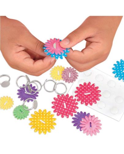 Творчески комплект Galt Toys - Направи сама пръстени, цветя - 3