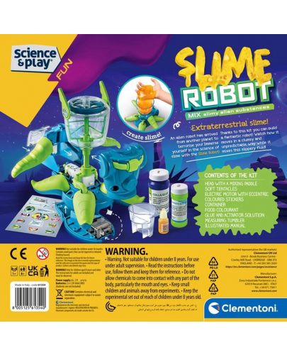 Творчески комплект Clementoni Science & Play - Направи си робот от слайм - 5