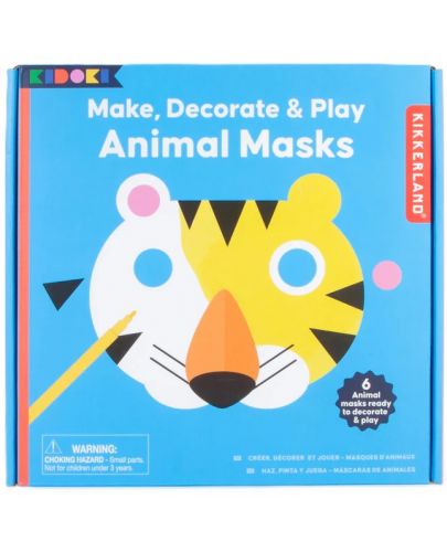 Творчески комплект Kikkerland - Направи си маска на животно - 1
