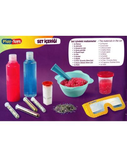 Творчески комплект Play-Toys - Приготвяне на слайм, 6 цвята - 4