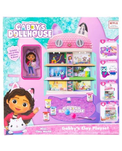 Творчески комплект Gabby's Dollhouse - Игри с пластилин - 1