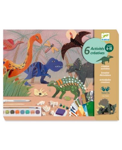 Творчески комплект Djeco - Динозаври - 1