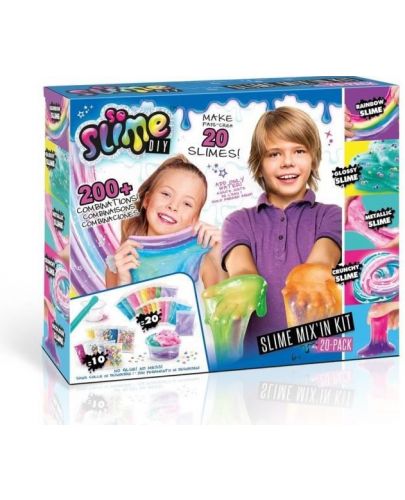 Творчески комплект Canal Toys - So Slime, Направи си слайм, 20 цвята - 1