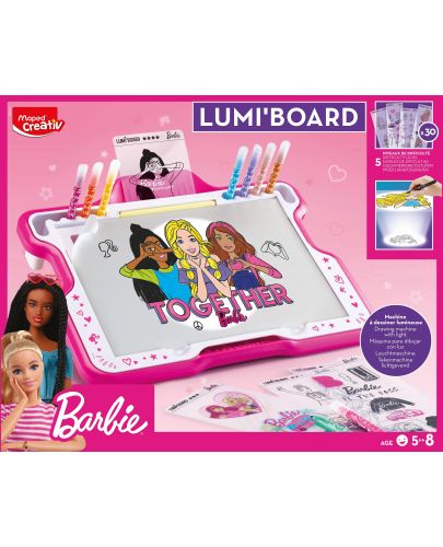Творчески комплект Maped Creativ - Lumi Board Barbie - 1