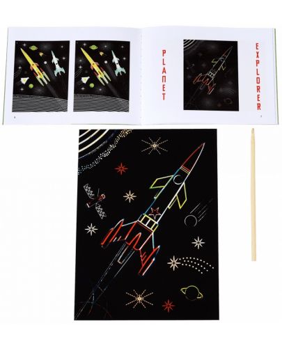 Творчески комплект Rex London - Скреч карти, космос - 2