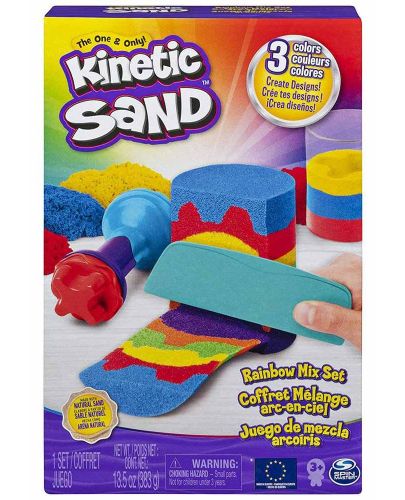 Творчески комплект с кинетичен пясък Spin Master - Rainbow - 1