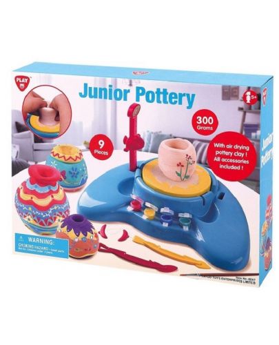 Творчески комплект PlayGo Junior Pottery - Грънчарско колело - 2