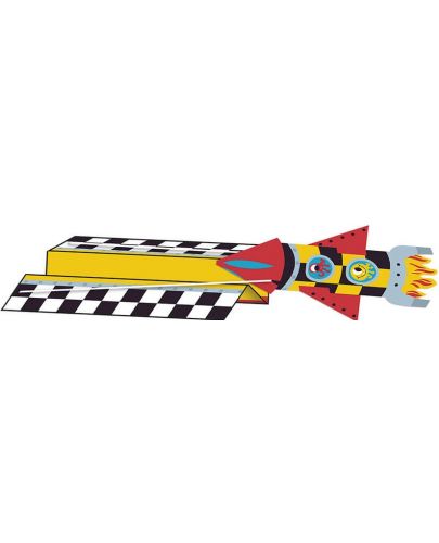 Творчески комплект Janod - Хартиени ракети - 5