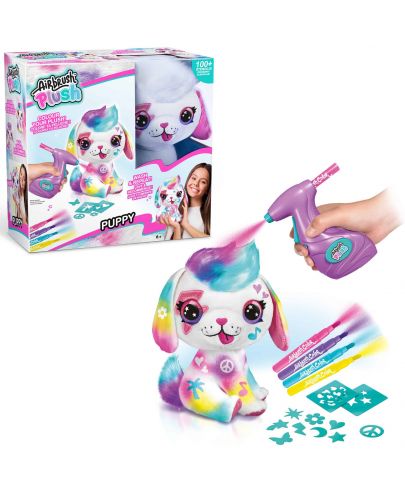 Творчески комплект Canal Toys - Плюшена играчка за оцветяване, Сладко кученце - 2