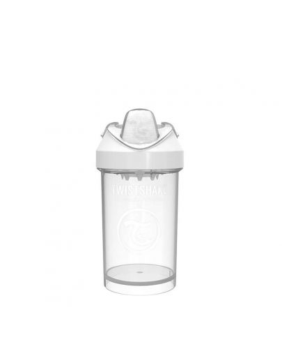 Бебешка чаша с преходен накрайник Twistshake Crawler Cup  - Бяла, 300 ml - 1