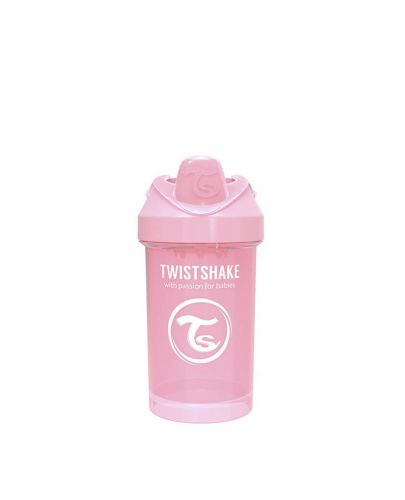Бебешка чаша с преходен накрайник Twistshake Crawler Cup  - Розова, 300 ml - 3