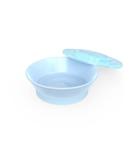 Купичка за хранене Twistshake Plates Pastel - Синя, над 6 месеца - 2