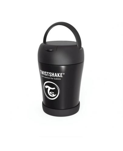 Контейнер за храна Twistshake Insulated Pastel - Черен, 350 ml - 3