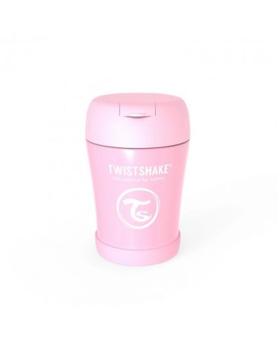 Контейнер за храна Twistshake Insulated Pastel - Розов, 350 ml - 2