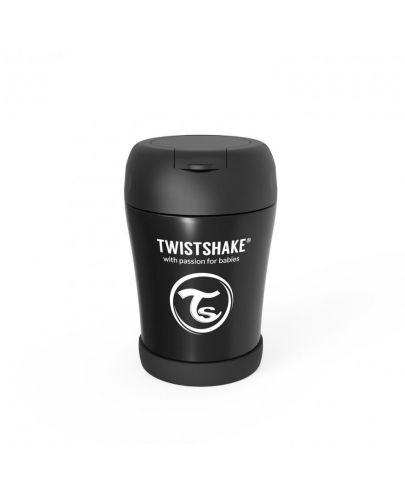 Контейнер за храна Twistshake Insulated Pastel - Черен, 350 ml - 2