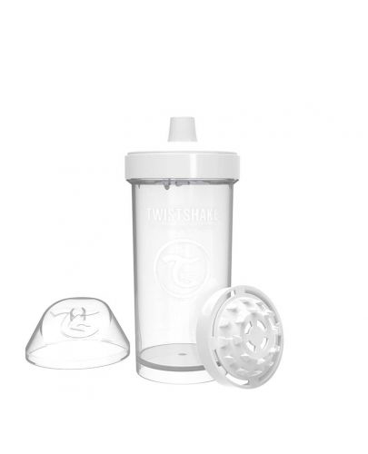 Бебешка чаша с накрайник Twistshake Kid Cup  - Бяла, 360 ml - 3