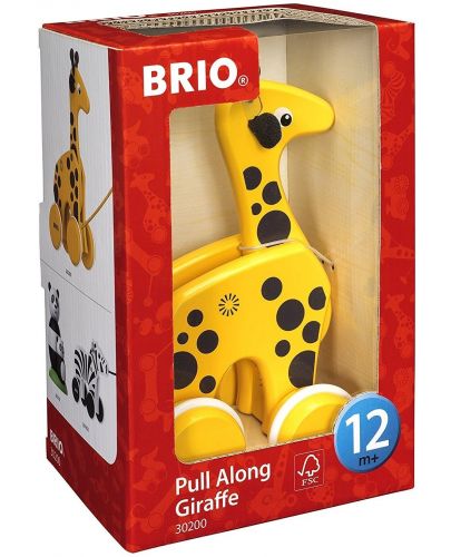 Играчка за дърпане Brio - Жираф - 3
