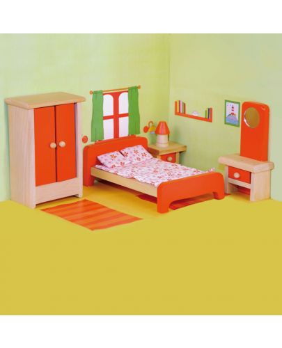 Комплект дървени мини мебели Woody - Спалня - 2