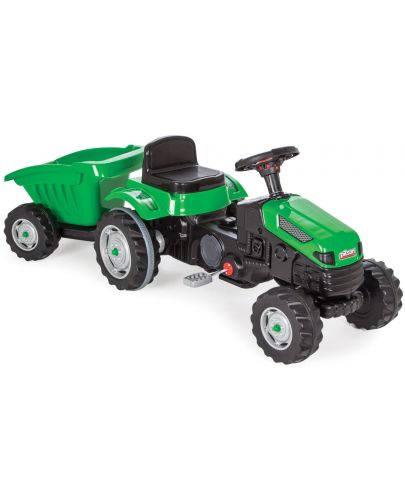 Детски трактор с ремарке Pilsan - Active, зелен - 1