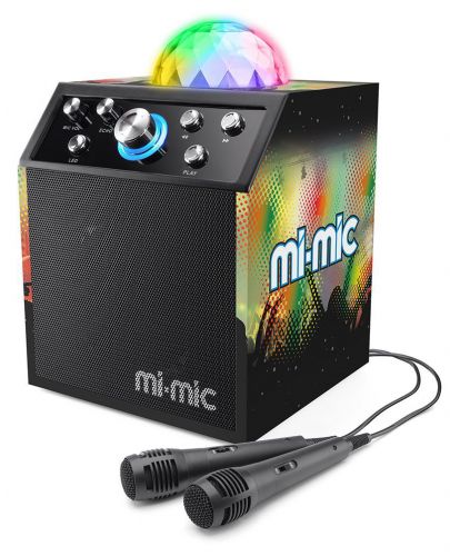 Комплект за караоке Mi-Mic - Колона с Bluetooth и 2 микрофона - 1