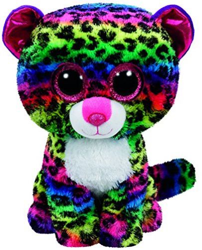 Плюшена играчка TY Beanie Boos - Шарен леопард Dotty, 15 cm - 1