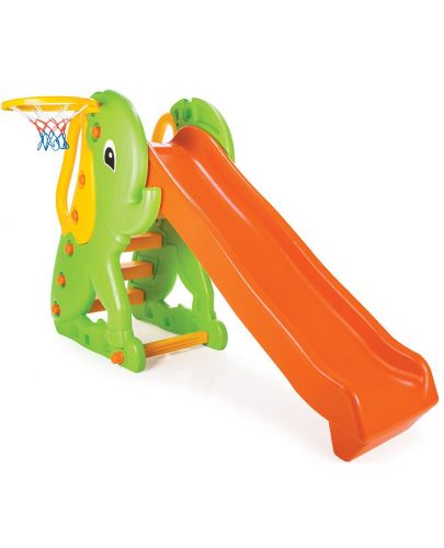 Детска пързалка с баскетболен кош Pilsan - Слонче - 1