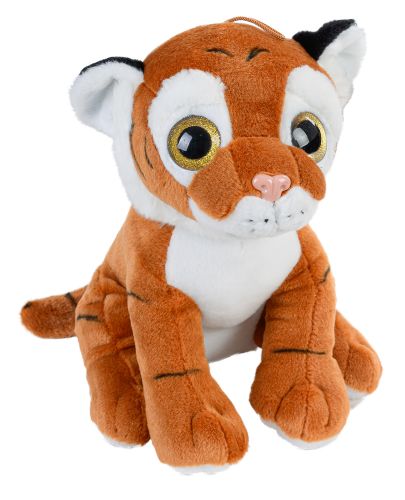 Плюшена играчка Morgenroth Plusch - Тигър с блестящи жълти очи, 30 cm - 1