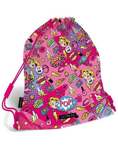 Ученическа спортна торба Lizzy Card - Lollipop pop - 1