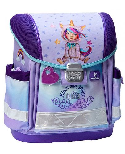 Ученически комплект Belmil Miia - Unicorn Girl, раница, несесер и торба - 3