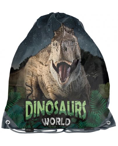 Ученическа спортна торба Paso Dinosaur - 1